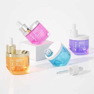 Vỏ PET Chai Mỹ Phẩm Serum Thuỷ tình 2025 tròn đế nghiêng Vòi bóp nhiều mẫu mã 30ml ( Hàng Giá Tận Xưởng )