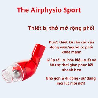 Thiết Bị Hỗ Trợ Hô Hấp Cho Người Tập Thể Thao AirPhysio Sports ,Giúp Hơi Thở Tự Nhiên Tốt Hơn