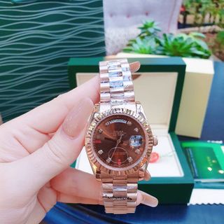 ĐỒNG HỒ NAM CAO CẤP RO LE MÁY CƠ 2 LỊCH KÍNH SAPHIRE
