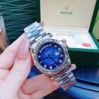ĐỒNG HỒ NAM CAO CẤP RO LE MÁY CƠ 2 LỊCH KÍNH SAPHIRE