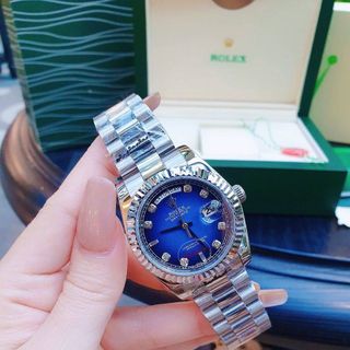 ĐỒNG HỒ NAM CAO CẤP RO LE MÁY CƠ 2 LỊCH KÍNH SAPHIRE