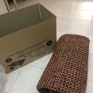 Chiếu Hạt Gỗ Hương Mộc Cao Cấp Hạt 1.2cm ( video , hình thật )