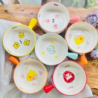 ĐĨA SỨ CÓ TAY CẦM NHIỀU MÀU