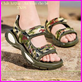 Giày Sandal Bé Trai Siêu Nhẹ Chống Nước Kiểu Quân Đội Mẫu Mới Từ 4 - 10 Tuổi