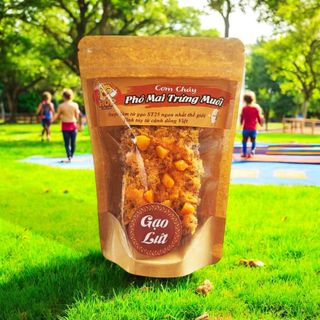 Cơm cháy gạo lứt phô mai trứng muối 80gr