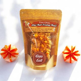 Cơm cháy gạo lứt phô mai trứng muối 80gr