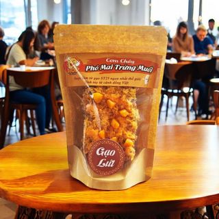 Cơm cháy gạo lứt phô mai trứng muối 80gr