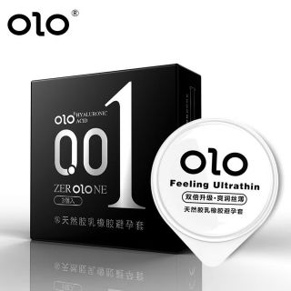 Bao cao su OLO siêu mỏng 0.01mm Feeling Ultra Thin Hộp 3 Chiếc