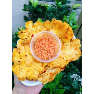 Thơm Sấy Dẻo muối ớt Nguyên Miếng, đặc sản Đà Lạt - 500GR/TÚI