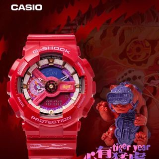 ĐỒNG HỒ NAM NỮ CAO CẤP CASYO GSKOCK TIGER ĐỎ FULLBOX 6