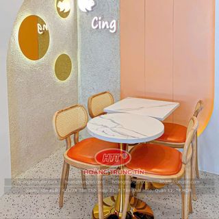 Ghế gổ nệm cafe giá rẻ Hoàng Trung Tín