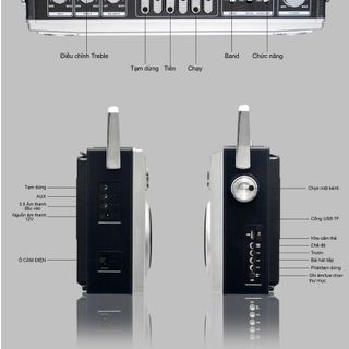 Đài Radio Cassette Nhật Bản ANTRA AT-777, Nghe Nhạc Thẻ Nhớ, USB, Kết Nối Bluetooth, Sóng AM/FM/SW, BH 12 Tháng Gía Bán Sỉ - Bán Buôn