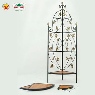 Kệ góc nho sắt mỹ thuật THÁI SƠN (Lắp ráp) - Hàng Chính Hãng