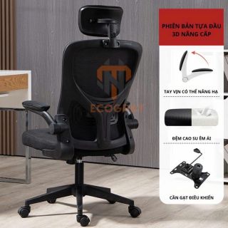 Ghế xoay văn phòng thiết kế công thái học ngả 35 độ, điềuc hỉnh đa điểm bảo vệ cột sống Thương hiệu ECOGRAY - CTH S03D