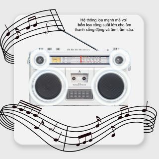 Đài Radio Cassette Nhật Bản ANTRA AT-777, Nghe Nhạc Thẻ Nhớ, USB, Kết Nối Bluetooth, Sóng AM/FM/SW, BH 12 Tháng Gía Bán Sỉ - Bán Buôn