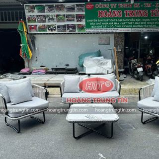 Sofa nhựa giả mây ngoài trời sofa thư giãn sofa nhựa giả mây tròn