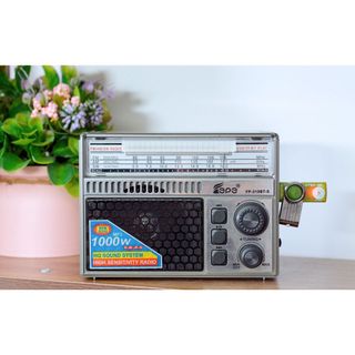 Đài Radio Fepe 310BT Pin Năng Lượng Mặt Trời, Nghe Nhạc Bluetooth, USB, Sóng AM/FM/SW, BH 12 tháng - Giá Bán Sỉ - Bán Buôn
