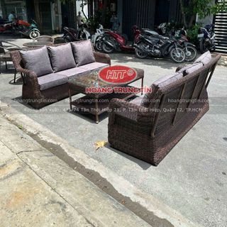 Sofa mây nhựa ngoài trời giá tại xưởng sản xuất