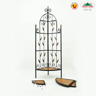 Kệ góc Tulip sắt mỹ thuật THÁI SƠN (lắp ráp) - Hàng Chính Hãng