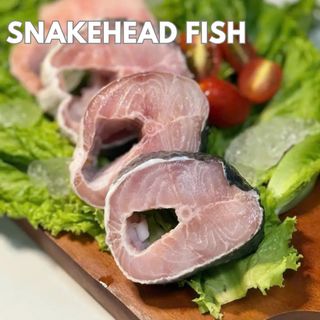 [GIAO HOẢ TỐC Ở HCM] CÁ LÓC ĐÔNG LẠNH CẮT KHÚC, 300gr/khay/túi hút chân không, có rider, 100-160gr/khúc