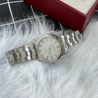 Đồng hồ nam cao cấp ROSSINI 5577W01A - dây thép không gỉ màu bạc - mặt tròn màu trắng size 41mm