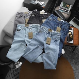 Quần jean dài nam. Chất jean chính phẩm co giản xịn sò dày dặn fom slim size 29 ống 17.5cm
