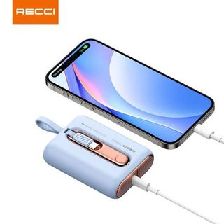 Sạc Dự Phòng Recci Trắng RPBP12C 10000mAh Sạc Nhanh giá sỉ