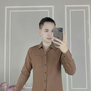 Áo sơ mi nam nữ couple dài tay vải cotton lạnh