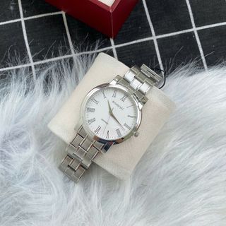 Đồng hồ nam cao cấp ROSSINI 5489W01A - dây thép không gỉ màu bạc - mặt tròn màu trắng size 39mm