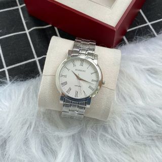 Đồng hồ nam cao cấp ROSSINI 5489W01A - dây thép không gỉ màu bạc - mặt tròn màu trắng size 39mm