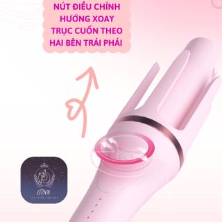 Máy uốn tóc cao cấp tự động xoay 360 độ, máy làm tóc, máy làm tóc xoăn giá rẻ, máy tạo kiểu tóc xoăn