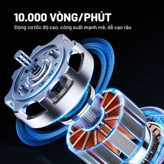 Máy Cạo Râu Hyundai PHT045 Chính Hãng Bảo Hành 12 Tháng