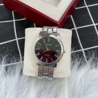 Đồng hồ nam cao cấp ROSSINI 5489W04B - dây thép không gỉ màu bạc - mặt tròn màu đen size 39mm