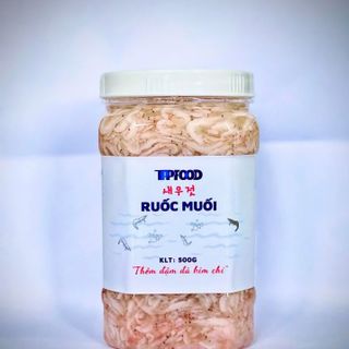 Salted Baby Shrimp - Ruốc muối - Mắm tép dùng làm kim chi, nước sốt hoặc ăn sống - 500GR/HỦ