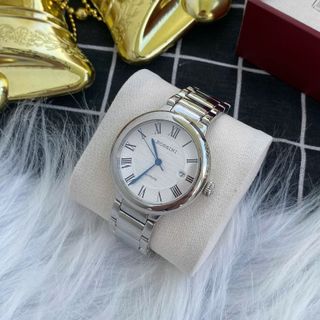 Đồng hồ nam cao cấp ROSSINI 5805W01A - dây thép không gỉ màu bạc - mặt tròn màu trắng size 40mm