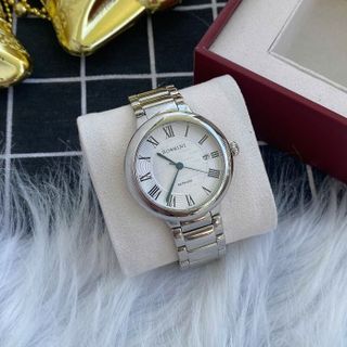 Đồng hồ nam cao cấp ROSSINI 5805W01A - dây thép không gỉ màu bạc - mặt tròn màu trắng size 40mm