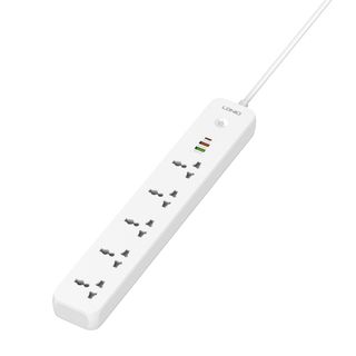 Ổ Điện Ldnio SC53193 Sạc Nhanh 38W Chịu Tải 2500W -5 Ổ Cắm Điện 3 Cổng USB Cắm Nối Dài 2M
