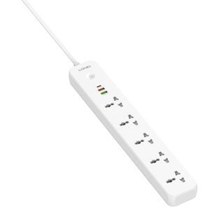 Ổ Điện Ldnio SC53193 Sạc Nhanh 38W Chịu Tải 2500W -5 Ổ Cắm Điện 3 Cổng USB Cắm Nối Dài 2M