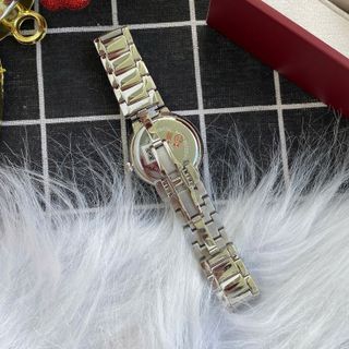 Đồng hồ nữ cao cấp ROSSINI 5806W01A - dây thép không gỉ màu bạc - mặt tròn màu trắng size 33mm siêu mỏng chỉ 6.5mm