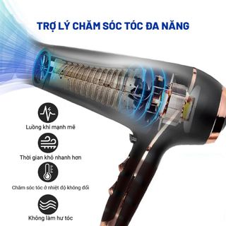 Máy Sấy Tóc Hyundai Đen HC122BK Chính Hãng Bảo Hành 12 Tháng