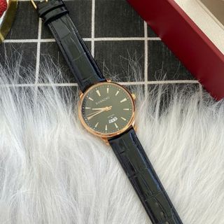 Đồng hồ nam cao cấp ROSSINI 5887G04D - dây da thật màu đen - mặt tròn màu đen size 41mm