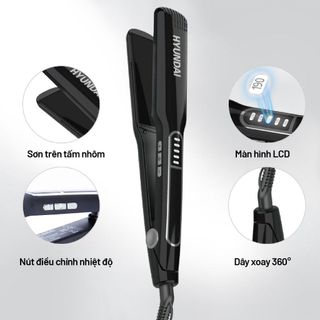 Máy Duỗi Tóc Hyundai Đen HC124BK Chính Hãng Bảo Hành 12 Tháng