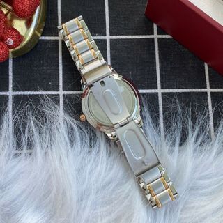 Đồng hồ nam cao cấp ROSSINI 5887T01C - dây thép không gỉ màu bạc vàng hồng - mặt tròn màu trắng size 41mm