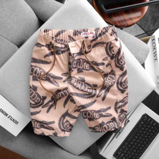 Quần short kaki nam, Form ngang gối + dây rút, chất kaki co giãn nhẹ  Hoạ tiết in logo hãng , bắt mắt