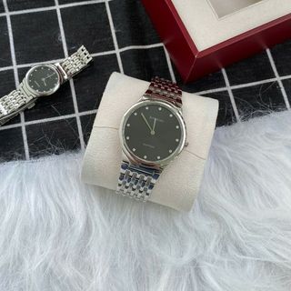 Đồng hồ nam cao cấp ROSSINI 5395W04F - dây thép không gỉ màu bạc - mặt tròn màu đen size 35.5mm