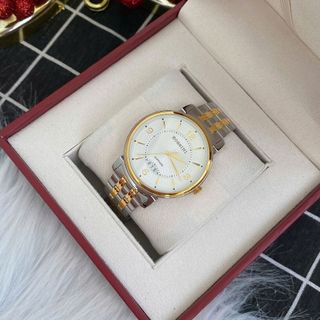 Đồng hồ nam cao cấp ROSSINI 5803T01C - dây thép không gỉ màu vàng bạc - mặt tròn màu trắng size 39mm