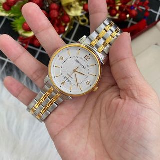 Đồng hồ nam cao cấp ROSSINI 5803T01C - dây thép không gỉ màu vàng bạc - mặt tròn màu trắng size 39mm