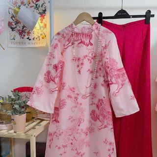 sỉ buôn áo dài cách tân mẹ bé gái mẫu hót giá sỉ tại xưởng