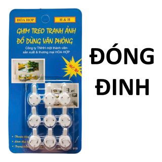 Vỉ 9 móc treo đóng đinh chịu lực 3.5 kg siêu chắc HÒA HỢP 919