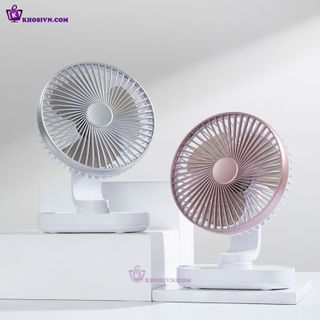 Sỉ Quạt Mini Để Bàn Văn Phòng Quạt Tích Điện Xoay Được Pin Sạc 5000mAh 10000mAh Gió Mạnh D77